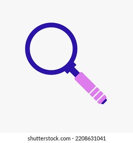 Zoom Symbol, Magnifying Glass Icon Vector Template For Web, Computer And Mobile App