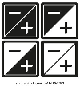 Zoom tool glyph icon. Vector illustration. EPS 10.