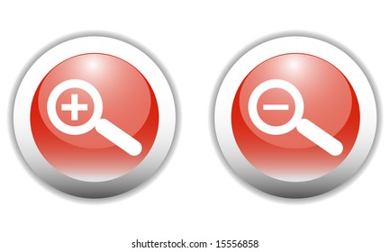 Zoom & Un Zoom Icons  - Vector