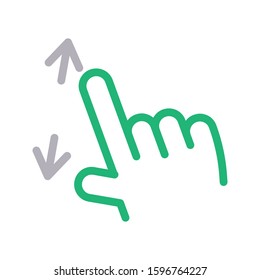 zoom vector color line icon 