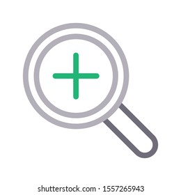 zoom in vector colour line icon