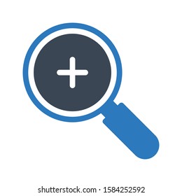 zoom vector glyph color icon 