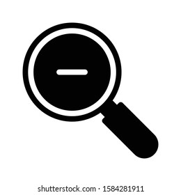 zoom in vector glyph flat icon 