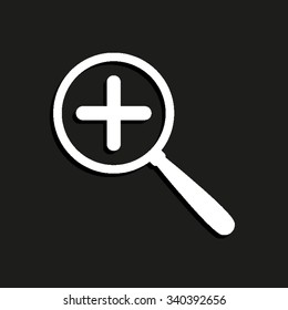 Zoom in - vector icon