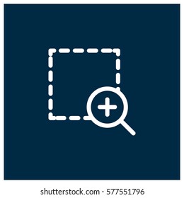 Zoom vector icon