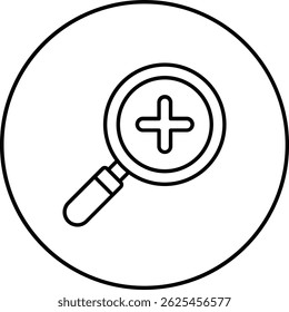 Icono de Vector de acercamiento. Se puede utilizar para aplicaciones de impresión, móviles y de Web.