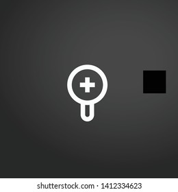 Zoom In vector icon. Zoom In concept stroke symbol design. Thin graphic elements vector illustration, outline pattern for your web site design, logo, UI. EPS 10.