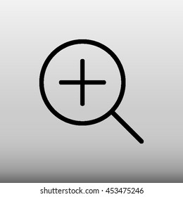Zoom In Vector Icon Illustration
