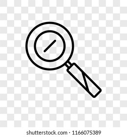 Zoom in vector icon isolated on transparent background, Zoom in logo concept