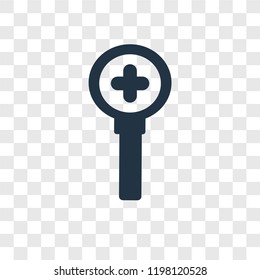 Zoom vector icon isolated on transparent background, Zoom transparency logo concept