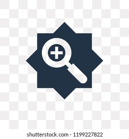 Zoom in vector icon isolated on transparent background, Zoom in transparency concept can be used web and mobile
