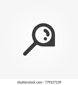 Zoom vector icon isolated on background. Trendy sweet symbol. Logo illustration