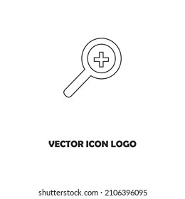 zoom vector icon logo illustration