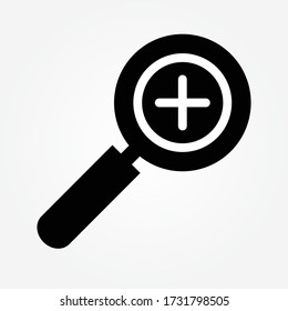 Zoom vector icon, magnify symbol. Modern, simple flat vector illustration for web site or mobile app