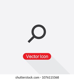 Zoom Vector Icon, Search Vector Icon In Line Style Eps10