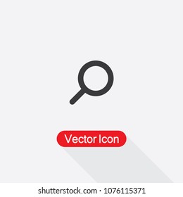 Zoom Vector Icon, Search Vector Icon In Line Style Eps10