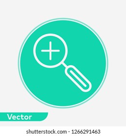 Zoom in vector icon sign symbol