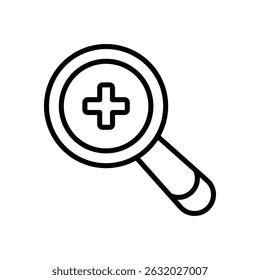 Vergrößern Vektorsymbol-Stockgrafik