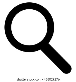 Zoom vector icon. Style is outline flat icon symbol, black color, white background.