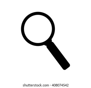 Zoom vector icon.Magnifying glass on white background.Black vector icons in flat style.
