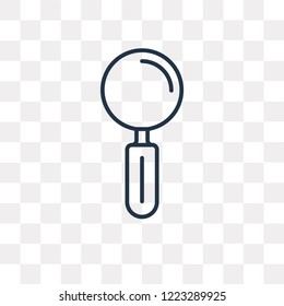 Zoom vector outline icon isolated on transparent background, high quality linear Zoom transparency concept can be used web and mobile