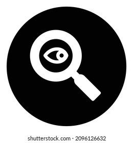 Zoom View Search Flat Icon Isolated On White Background