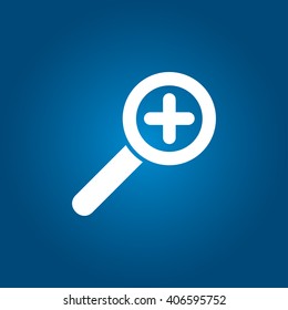 Zoom in web icon