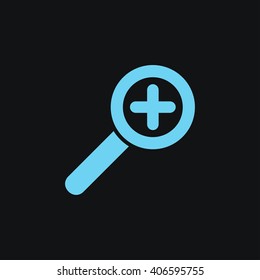 Zoom in web icon