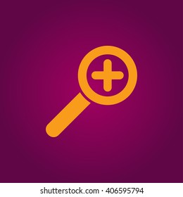 Zoom in web icon