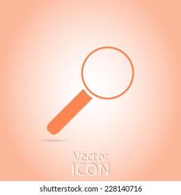 Zoom in web icon. Flat style. Made in vector