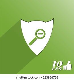 Zoom in web icon. Made in vector