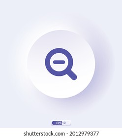 zoom_out Icon. Multimedia icons. Multimedia, technology, internet, digital communication, social media, web and device theme. Vector illustration