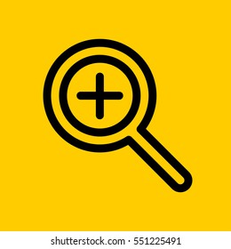zoom-in icon. isolated sign symbol