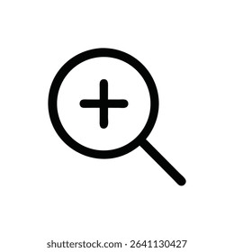 zoom-in icon vector illustration style new