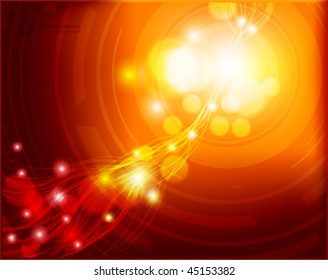 Zooming electric transparent light. eps10