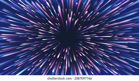 Zooming space background. Power explosion cool backgdrop, abstract starburst lines music picture, dynamic burst electronics tech colours background