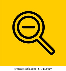 zoom-out icon. isolated sign symbol