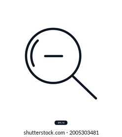 zoom-out Icons. e-commerce icon. Сollection of Web and App icons for an online store, delivery, payment, shopping cart, Online Shopping. vector eps 10
