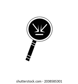 Zoon out icono vectorial ilustración logo Aislado en fondo blanco