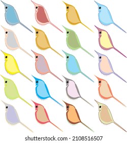 Zooplankton (waterfles) vector colorful with cartoon character 