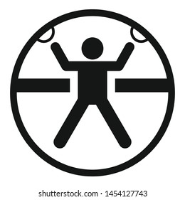 Zorb icon. Simple illustration of zorb vector icon for web design isolated on white background