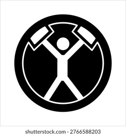 Zorbing sport game vector icon
