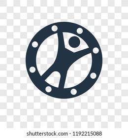 Zorbing vector icon isolated on transparent background, Zorbing transparency logo concept