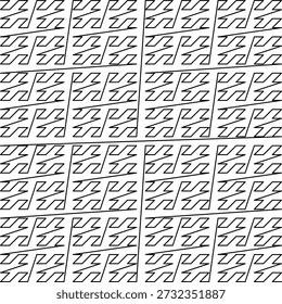 Z-order curve (Morton curve or Morton order) pattern with five iterations on a white background, created from black line segments with an abstract geometric structure, symmetry, uniqueness, and self-similarity. Suitable for mathematical, scientific, and educational illustration, background, poster, and decoration.
