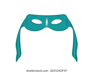 Máscara de olho zorro azul, ilustração vetorial