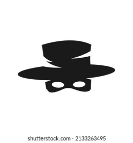 Zorro mask logo icon vector