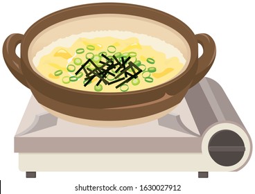 Zousui : Japanese  risotto soup.