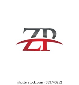 ZP initial company red swoosh logo