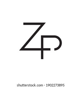 zp initial letter vector logo icon