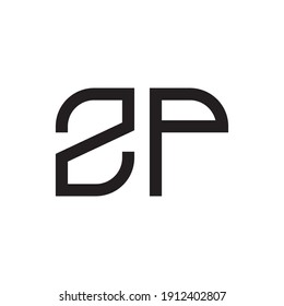 zp initial letter vector logo icon